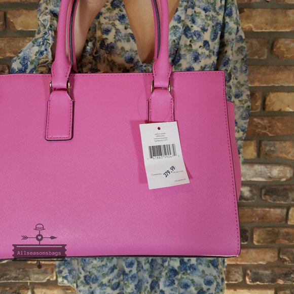 Bright Peony Kate Spade Cameron Medium Satchel NWT - Picture 6 of 7